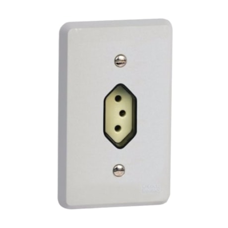 Conjunto de Tomada Hexagonal 2P+T 4x2 1 Módulo 10A 250V 54343 PIAL-82246b97-ccf3-4d8a-93f8-9286943b78ed