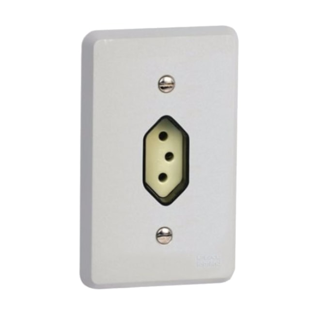 Conjunto de Tomada Hexagonal 2P+T 4x2 1 Módulo 10A 250V 54343 PIAL-0f7debc3-8fb1-4bc9-b9bd-b3c623e10d2a