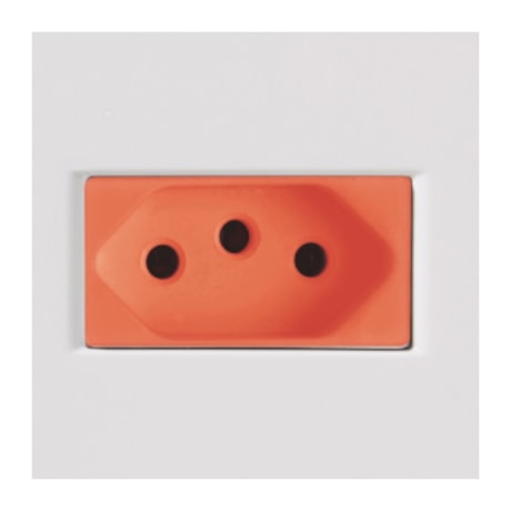 Conjunto de Tomada Horizontal 2P+T 4x2 1 Módulo Vermelho 20A 250V 57145/015 TRAMONTINA ELETRIK-cd00a601-1766-4710-b29f-6d6eb0fa1c1e