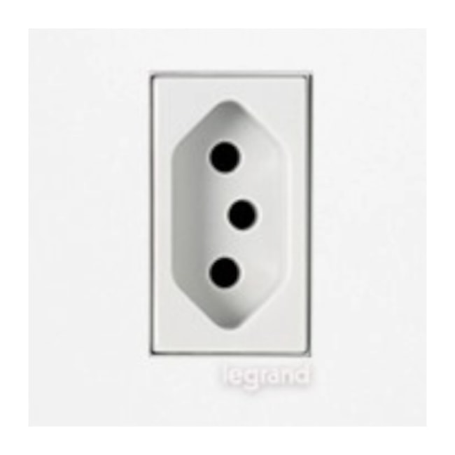 Conjunto de Tomada Vertical 2P+T 4x2 1 Módulo 10A 250V 615076 PIAL-c51f94e2-8339-454d-b012-efc500415c98