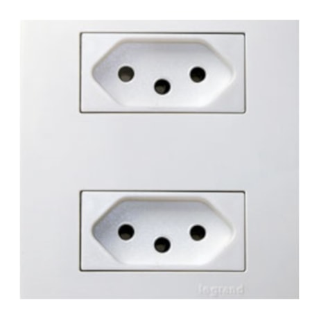 Conjunto de Tomadas 2P+T 4x2 2 Módulos 10A 250V 615075 PIAL-e17616d8-38f7-45fa-b813-65d6ffcee06c