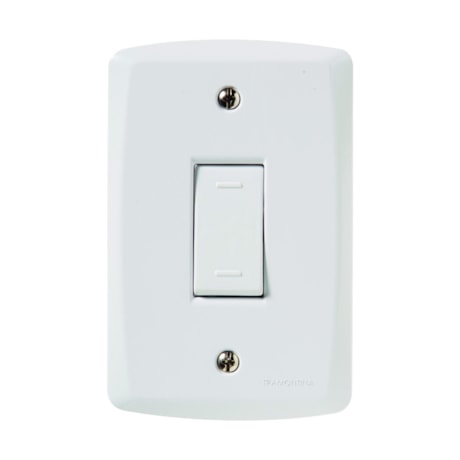 Conjunto Interruptor Paralelo Branco 4x2 1 Módulo 10A 250V 57145/002 TRAMONTINA ELETRIK-718b4e61-d43a-4724-9b75-c6ad7ff9f635