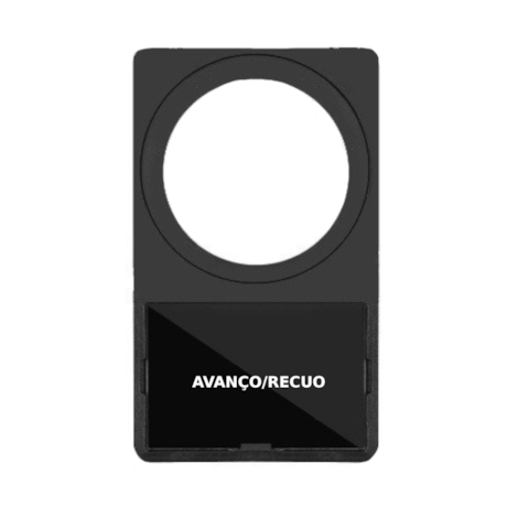 Conjunto Porta Plaqueta de Avanço/Recuo Preto APP30-255 WEG