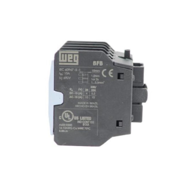 Contato Auxiliar Contador 2NA CWCB-38 BFB-20 WEG-0a6bed94-06ad-4bb5-85ca-d60758b2e586