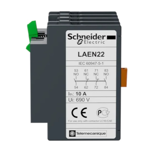 Contator Frontal Auxiliar 2NA+2NF LAEN22 SCHNEIDER-990578e9-21be-4c05-b277-b8ba3d48f05c