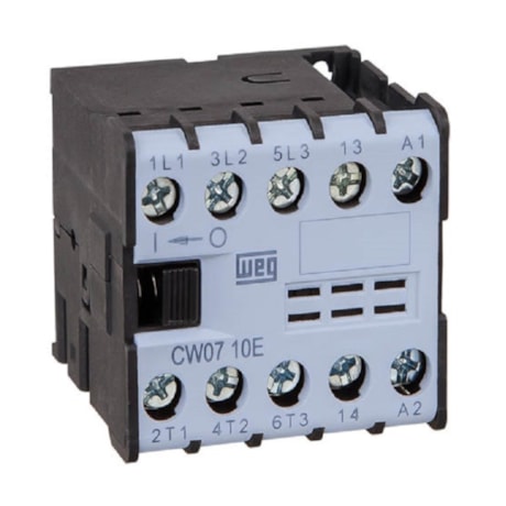 Contator Mini Tripolar 7A 220V 1na CW07-10-30 V25 WEG-c155a4dc-6190-4946-ae42-a9e575c60d0d