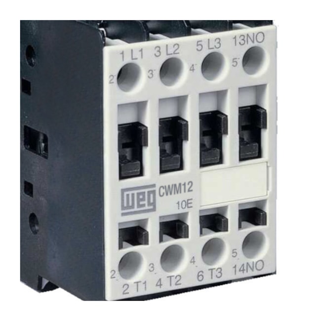 Contator Tripolar 12A 220V 1na CWM12-10-30 V26 WEG-40795f68-51ee-4ef8-824f-d268e5e4800f
