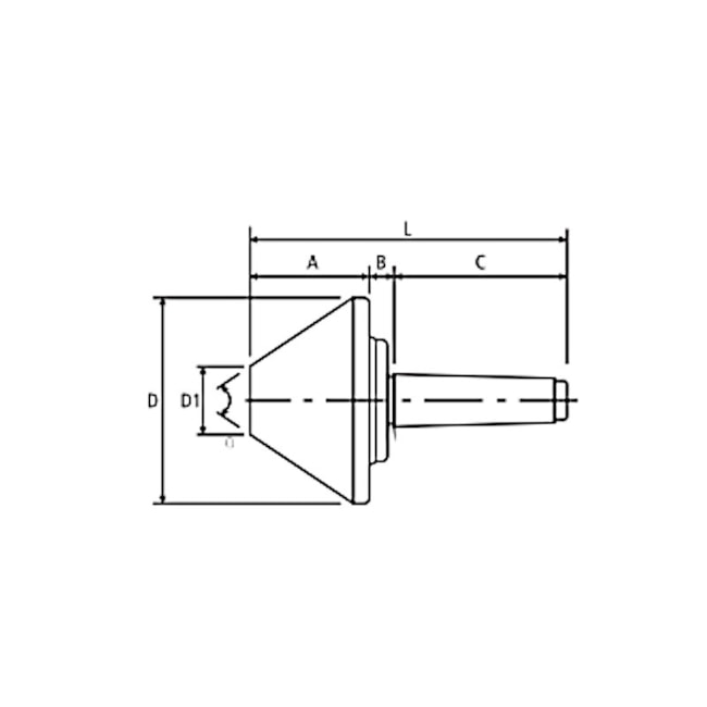 Contra Ponta Rotativa CM5 92x258x80G para Tubo HBN258-MT5 HQT-57b8cc37-8563-42dd-8c9c-7ba30ceca082