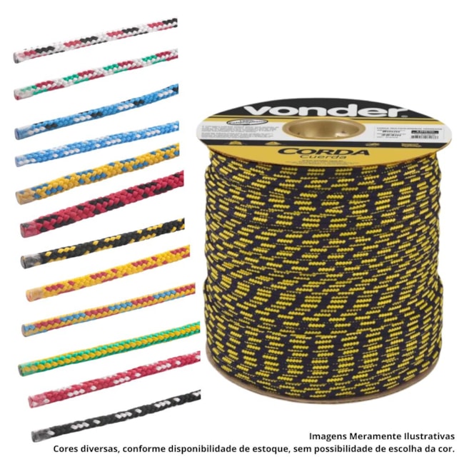 Corda Multifilamento Trançada 10,0mm x 190mm Cores Diversas 8053101760 VONDER-34af0d67-4aae-49f4-8e95-558557f1a55f