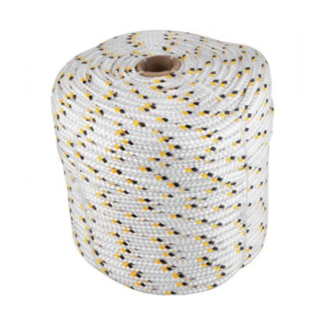 Corda Multifilamento Trançada 10mmX110m Branca com Detalhes Amarelo e Preto 8053101000 VONDER-5dc9a10d-8db5-4325-939f-79842ded212d