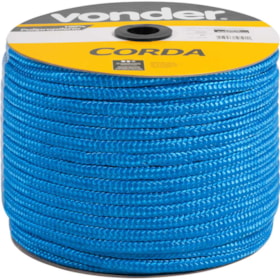 Corda Multifilamento Trançada 10mmX190m Azul 8053101911 VONDER