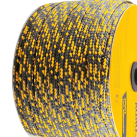 Corda Multifilamento Trançada 10mmX190m Preta e Amarela 8053201760 VONDER