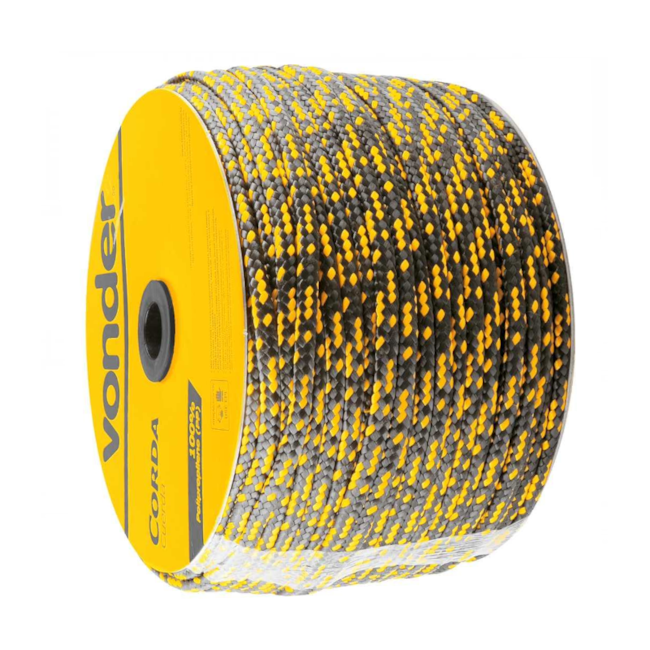 Corda Multifilamento Trançada 10mmX190m Preta e Amarela 8053201760 VONDER-c3374ff1-466e-4762-b8de-6faa5793975d