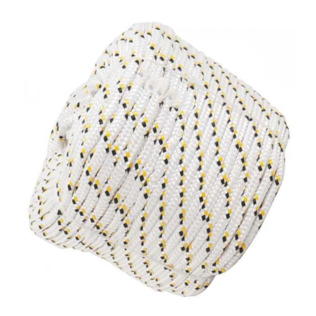 Corda Multifilamento Trançada 16mmX220m Branca com Detalhes Amarelo e Preto 8053162200 VONDER-a76587aa-dc50-4857-aaf1-daed07d43b5b
