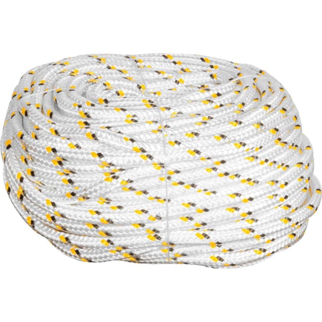 Corda Multifilamento Trançada 19mmX110m Branca com Detalhes em Amarelo e Preto 8053181000 VONDER-62597448-95f2-483b-8246-74b811520b22