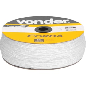 Corda Multifilamento Trançada 5mmX250m Branca 8053522500 VONDER
