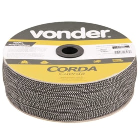 Corda Multifilamento Trançada 6,0mm x 165m Cores Diversas 8053061920 VONDER