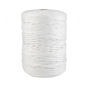 Corda Multifilamento Trançada 6mmX191m Branca 8041260000 VONDER