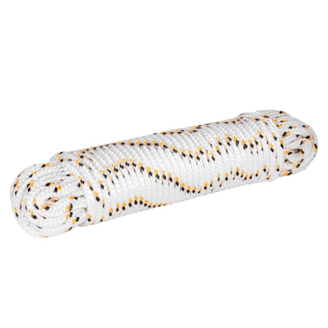 Corda Multifilamento Trançada 8,0mmx30m Branca Detalhes Preto e Amarelo 8046008030 VONDER-775a4cc9-4f29-4fd0-a1e2-f2fe82e63b93
