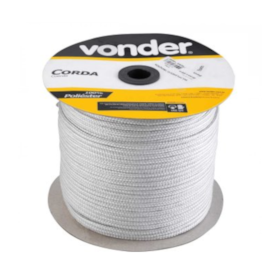 Corda Multifilamento Trançada 8mmX228m Branca 8044508228 VONDER