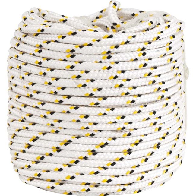 Corda Multifilamento Trançada 8mmX50m Branca com Detalhes Amarelo e Preto 8053080500 VONDER-116a5365-1388-4cfb-9a48-4cf0419a9450