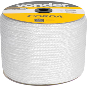 Corda Polipropileno Trançada 12mm Branca por Metro 8053012128 VONDER