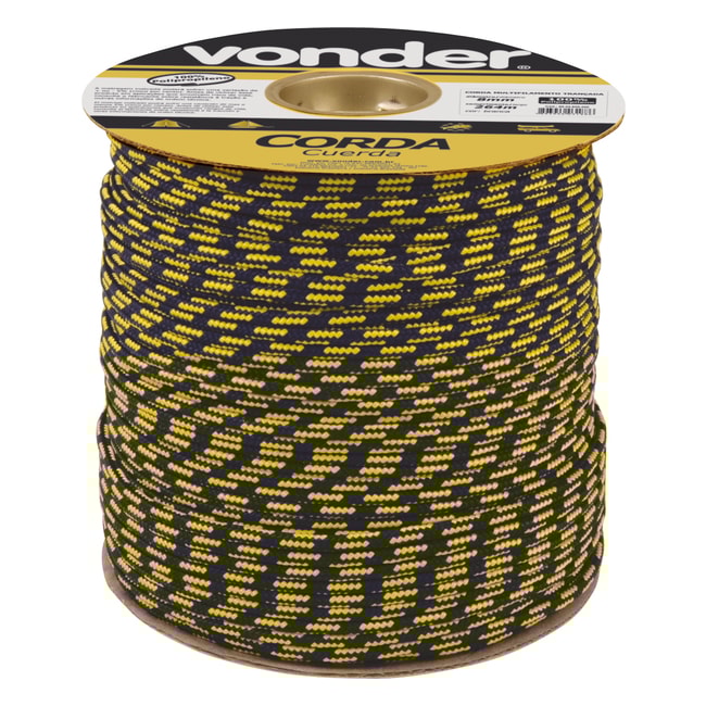 Corda Polipropileno Trançada 8mm Multicor 8053082640 VONDER - VENDIDO POR METRO-9f54f2b1-b0c2-466f-b285-7e2215b64053