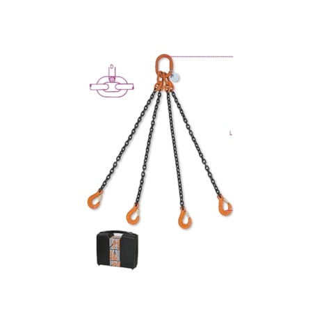 Corrente Elevação com 4 Braços 2 Metros 4.25 TON com Gancho Segurança 8094 ROBUR-6ce43806-b07e-44dc-b16e-8e30232692f4