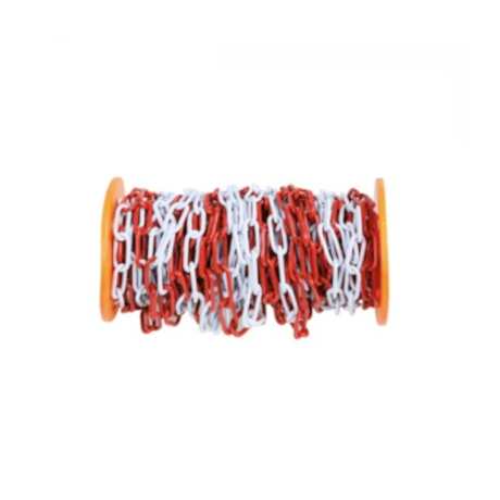 Corrente Sinalização 5.0mm Rolo 30MT Vermelho/Branco Galvanizado 8129 ROBUR-01a3db00-ef03-4fac-9587-b072a142f130