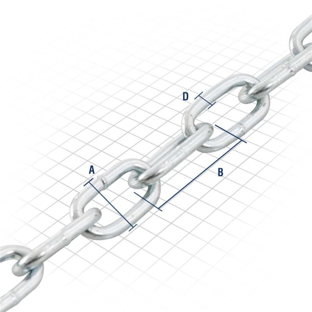Corrente Soldada Zincada 5/32