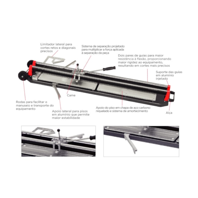 Cortador de Pisos e Ajulejos 155cm MASTER 155 PLUS CORTAG-e6f78851-325d-430b-8a70-3da2eef2042f