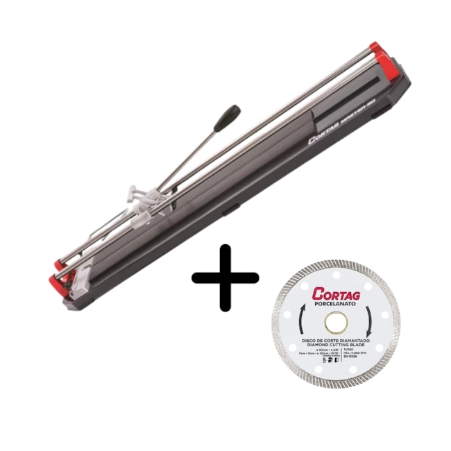 Cortador de Pisos e Azulejos 90cm com Borracha Master 90 + Disco Diamantado Turbo Porcelanato 60863 CORTAG-44506096-bf28-40ce-9153-77b4159a25bc
