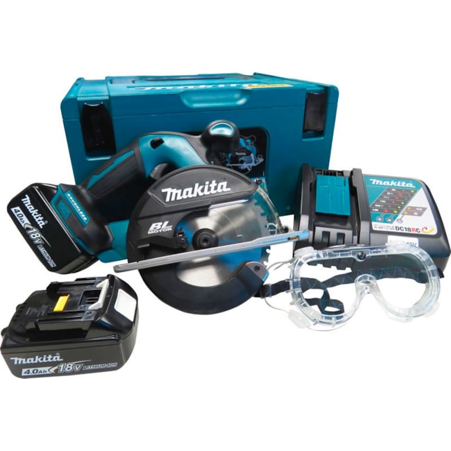 Cortadora de Metal 150mm 2 Baterias 18V 4.0Ah Carregador Bivolt e Maleta DCS551RMJ MAKITA-07add989-25d6-45b9-a462-a50997ea2d05
