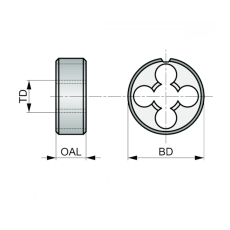 Cossinete HSS S/P M 10x1.5 DIN 223/B F100M10 DORMER-f2539f19-432a-4681-90e4-f22420276897