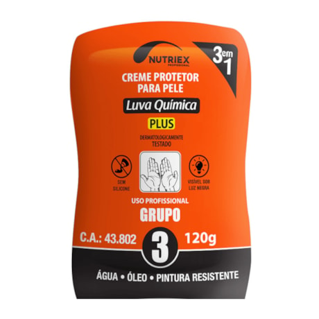 Creme de Proteção para Pele Grupo 3 120gr 64709 NUTRIEX