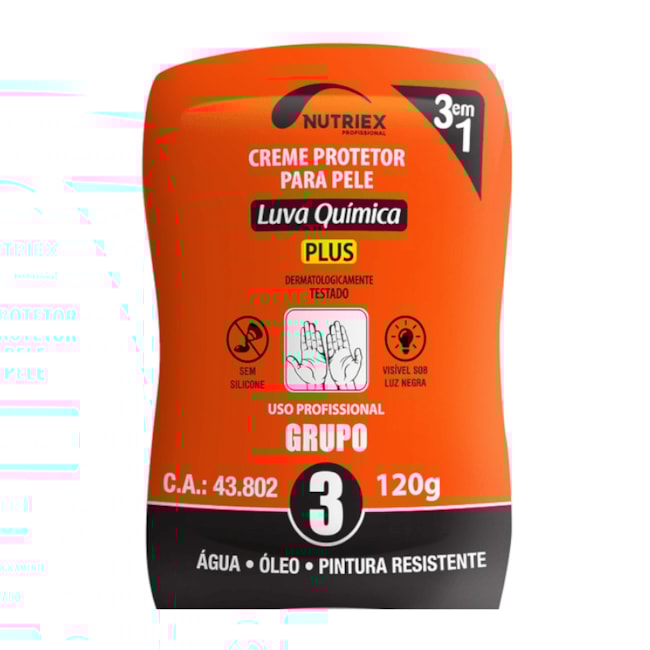 Creme de Proteção para Pele Grupo 3 120gr CA 43802 64709 NUTRIEX-424402ed-e846-4091-a0a8-2552b5183ba8