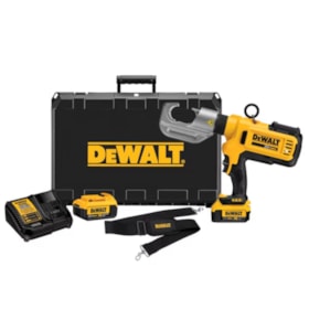 Crimpadora Terminal de Cabos 750MCM 20V com 2 Baterias 4.0 Ah 1 Carregador Bivolt e Maleta DCE300M2 DEWALT