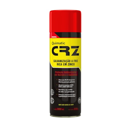 CRZ Galvanização a Frio Aerossol 300ml DM1 QUIMATIC-ce338a96-a0fb-407b-8726-e7b2baab5c0c