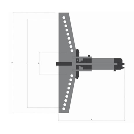 Curvador Hidráulico de Tubo Manual 1/2