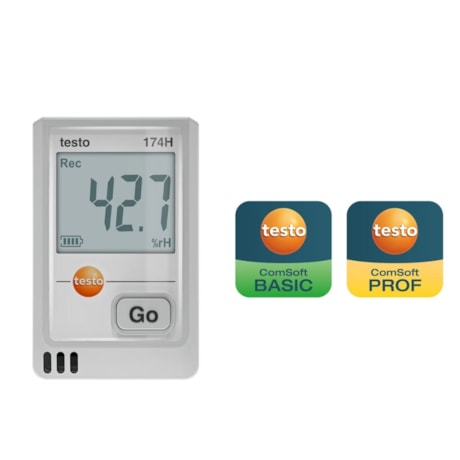 Data Logger Temperatura / Umidade com Bluetooth e Aplicativo -20 a 70C / 0 a 100% TESTO 174H BT TESTO-f0a95bd8-4b46-419c-a7b3-3effb99ecf4c