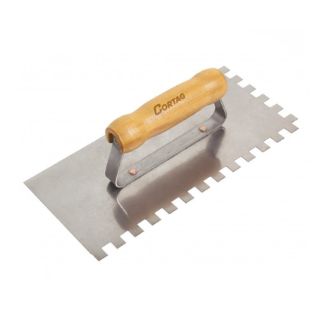 Desempenadeira de Aço Dentada 10mm x 10mm 26cm com Cabo de Madeira 60904 CORTAG-b4bb99ba-1b07-442c-a650-1e87014e347d