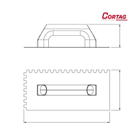 Desempenadeira de Aço Dentada 10MM X 10MM X 380MM Cabo Plástico 60998 CORTAG-fbda8175-0fb7-455b-9b94-c102e9a3b756
