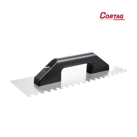 Desempenadeira de Aço Dentada 10MM X 10MM X 480MM Cabo Plástico 60996 CORTAG