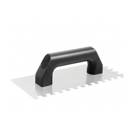 Desempenadeira de Aço Dentada 6X6MM 25 X 12CM Cabo Plástico 60959 CORTAG