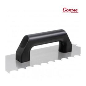 Desempenadeira de Aço Dentada Raio 10MM 38CM Cabo Plástico 61301 CORTAG