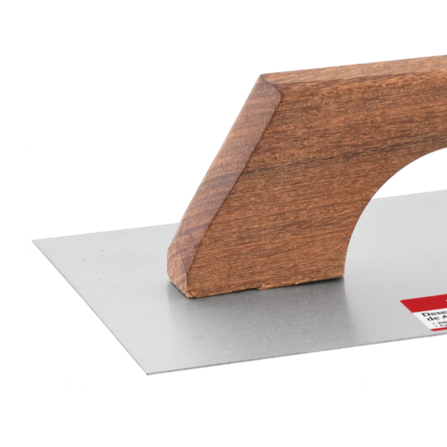 Desempenadeira de Aço Lisa 250mm x 120mm com Cabo de Madeira 3328425120 NOVE54-91379231-8653-4de1-ad1a-6023e78c9297