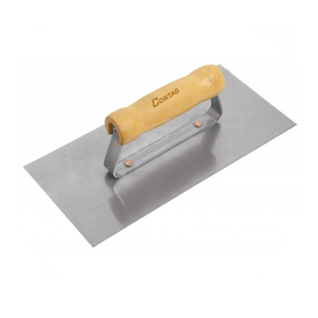 Desempenadeira de Aço Lisa 260mm x 120mm com Cabo de Madeira 60701 CORTAG-093dd5d7-5f04-4b5b-96a0-33123c9fac50