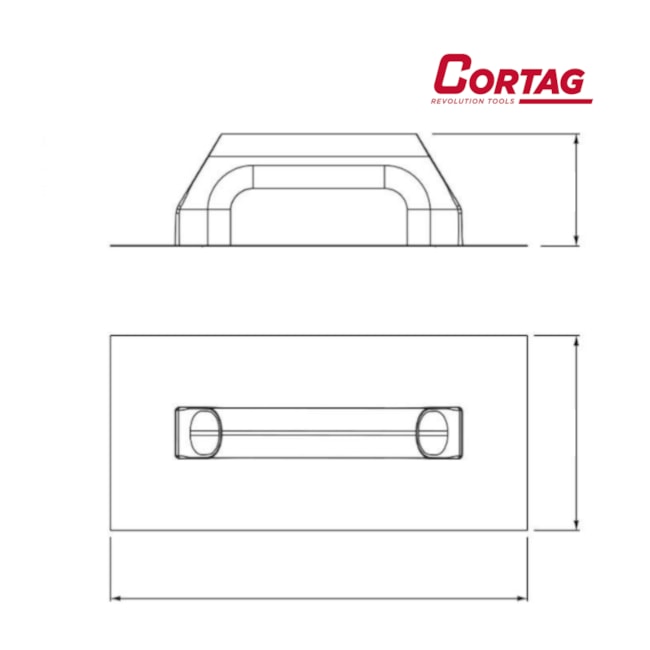 Desempenadeira de Aço Lisa 48CM X 12CM Cabo Plástico 60997 CORTAG-2acff736-9f7f-4c58-8f44-eec1c3a76052