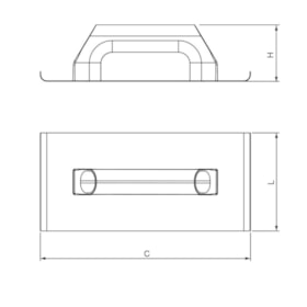 Desempenadeira de Aço Lisa Borda Curva 250x120 mm 60.963 CORTAG