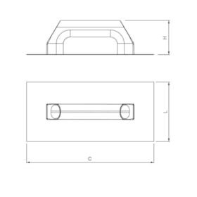 Desempenadeira de Aço Lisa Cabo Plástico 250x120 mm 60.962 CORTAG